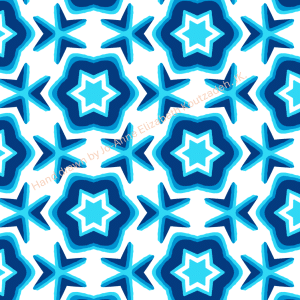 Retro Blue Star