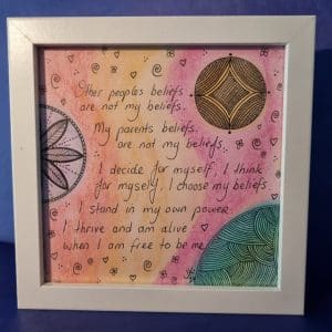 Affirmation Artwork- Beliefs